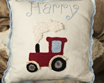 Personalised Tractor Baby  Cushion , Farm Baby Room, Farm lovers , little  Farmer Gift, Nursery Cushion