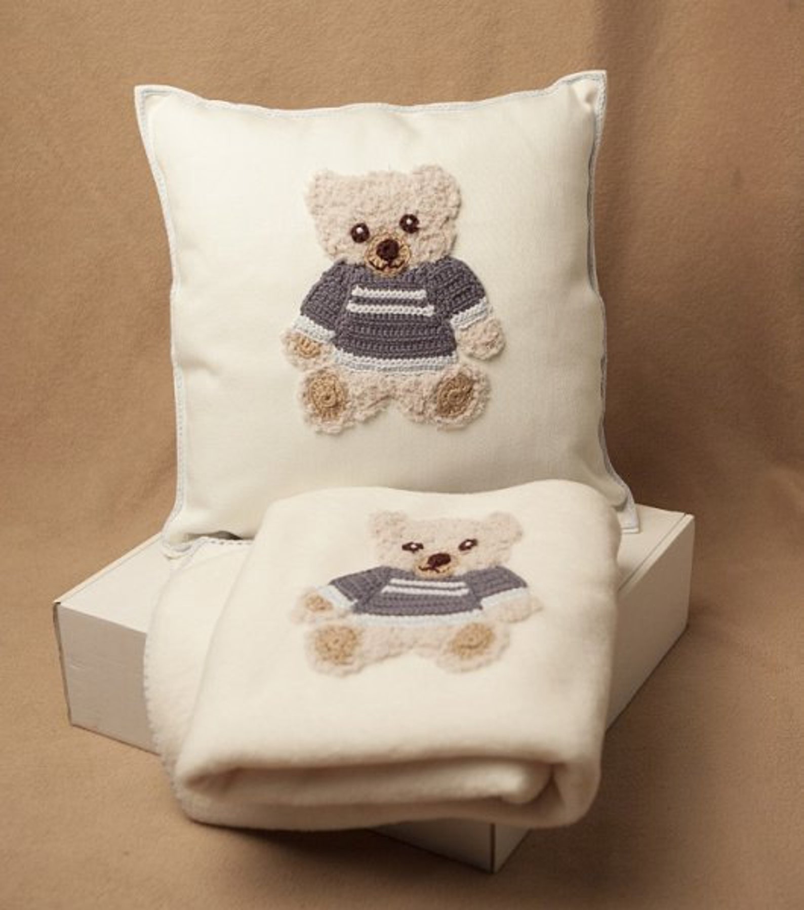 Buy Personalised Teddy Bear Nursery Set , Teddy Bear Cushion , Teddy