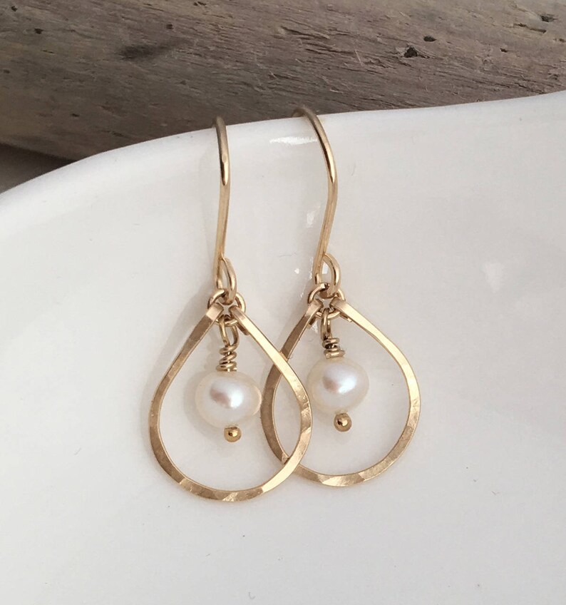 small pearl earrings real