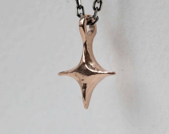 Rose Gold Guiding Star Necklace Pendant - Silver Necklace - Pendant Necklace - Star Necklace - Celesial Jewellery - Star Jewellery