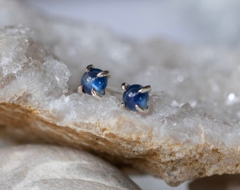 Sapphire Stud Earrings - Sapphire Studs - Sapphire Stud Earrings - Alternative Bridal -September Birthstone - Everyday Studs