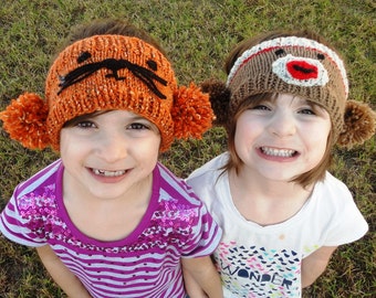 Pom-pom Animal Headwarmers