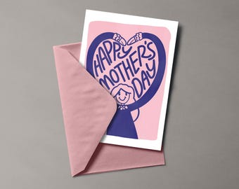 Printable Mother’s Day Card, Cute Greeting Card for Mom, Funny Digital Download Card, Instant Gift from Daughter or Son