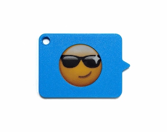 NFC Powered Four Color E-ink Keychain, Message Bubble Shape