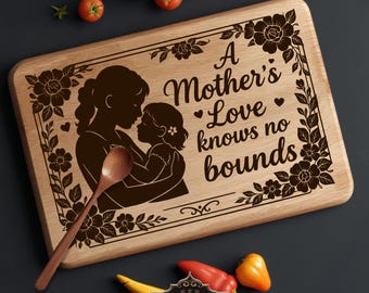 Mutter Küche SVG Laser-Datei: Schneiden & Charcuterie Board Design (digitaler Download)
