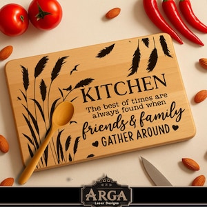 Kitchen board, Charcuterie, Quotes SVG laser file for cutting board, Rectangular cutting board SVG, charcuterie board laser file, SVG laser