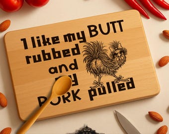 Chicken quotes SVG Laser File: Cutting & Charcuterie Board Design (Digital Download)
