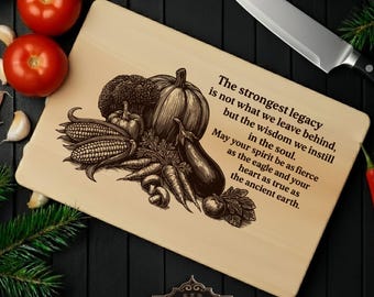 Vegetables Charcuterie Board SVG Laser File: Cutting Board Design (Digital Download)