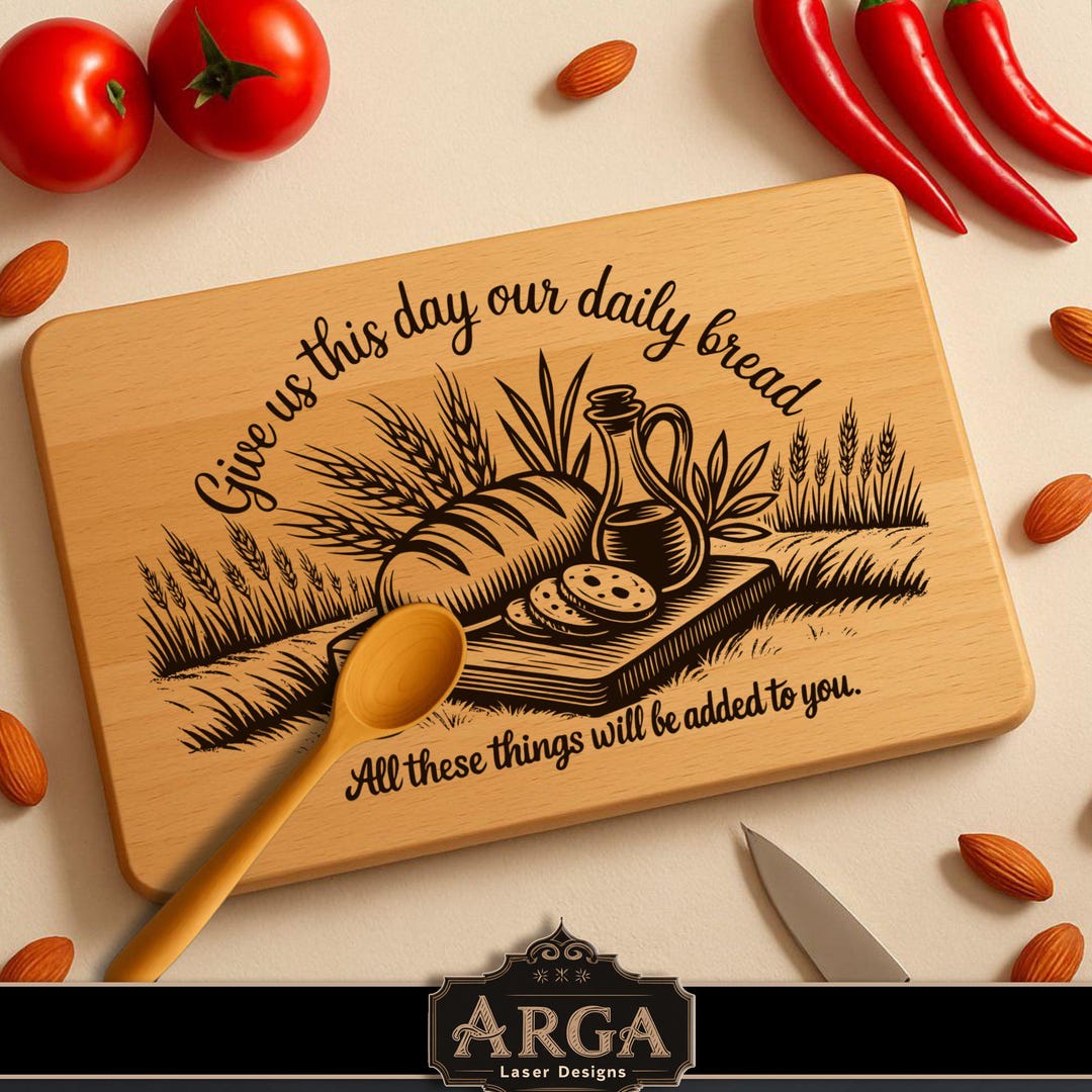 Quotes of Bread SVG Laser File: Cutting & Charcuterie Board Design ...