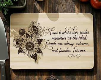 Home v4 File laser SVG per tagliere: progettazione del tagliere (download digitale)