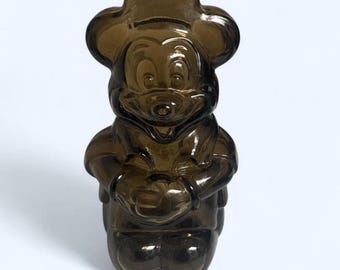 1950 vintage Mickey Mouse piggy bank Mickey Mouse club collectible glass
