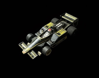 Vintage Tyco G-Plus HO Slot Car Formula 1 Black Gold F1 Tested Working