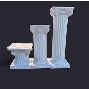 Columnas de pedestal de imitación de mármol de paredes gruesas (calidad resistente para eventos) para bodas