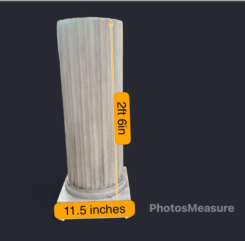 White Fluted Pedestal Column | Wedding Decor Stand | Event Floral ...