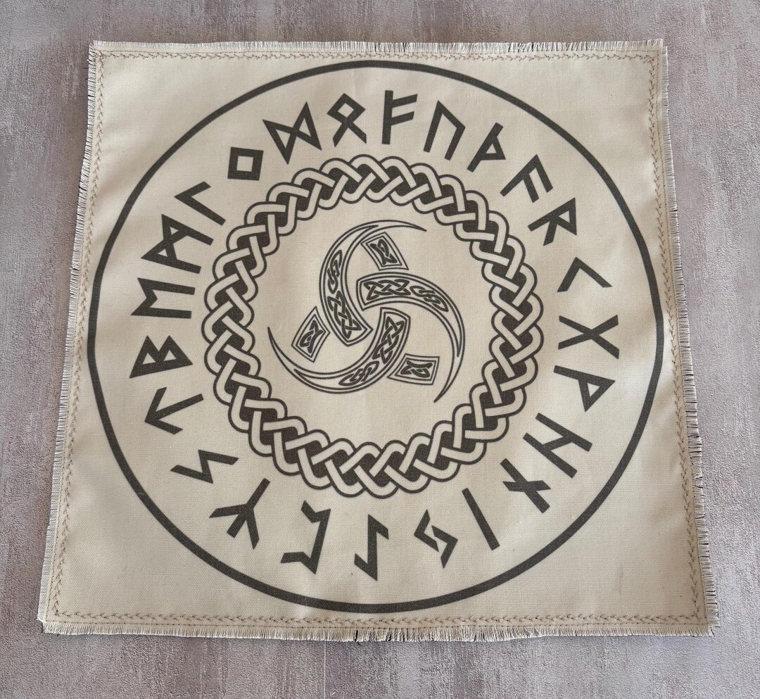 Rune Casting Mat With Elder Futhark – Handmade Divination & Ritual ...