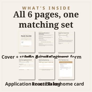 Patch Test Consent Form, Patch Test Waiver, Skin Test Form, Lash Brow Tint Peel Reaction Log, Esthetician Aesthetician Fillable PDF zdjęcie 2
