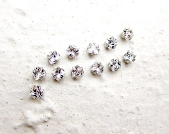 100 Rose Montees Square 3mm x 3mm Rhinestone Beads for Wedding Gown Jewelry Beaded Sash Shoes and Hair Accessories