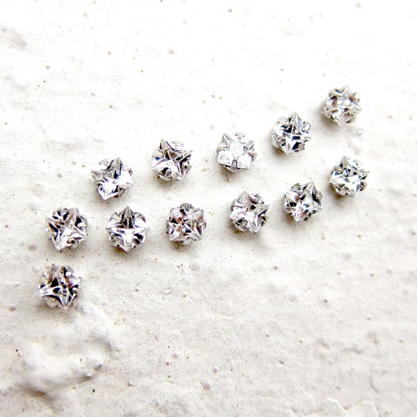 100 Rose Montees Square 3mm x 3mm Rhinestone Beads for Wedding Gown Jewelry Beaded Sash Shoes and Hair Accessories