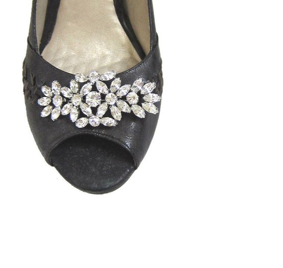 75mm or 3 inch 1 Crystal Rhinestone Brooch for Wedding Bridal Sash Cake Decoration Gift Box Shoe Clip Ring Pillow BRO-014