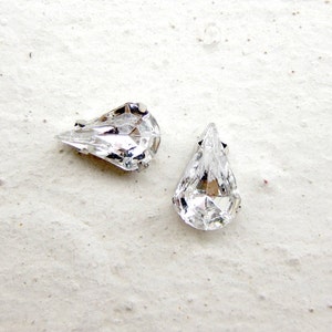 40 Rosa Montees Teardrop 13mm x 8mm Rhinestone perlas para vestido de novia joyería zapatos de novia y accesorios para el cabello