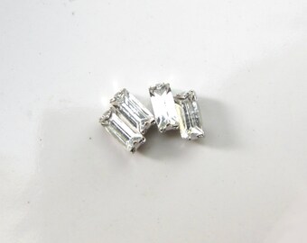 100 Rose Montees Rectangle 5mm x 2.5mm Rhinestone beads for Wedding Gown Jewelry Beaded Sash Shoes and Hair Accessories