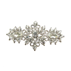 5 vintage inspiré Flatback boutons en strass, Accessoires cheveux d’approvisionnement, jarretière, mariage Invitation FRB-015 (55mm ou 2,2 pouces)