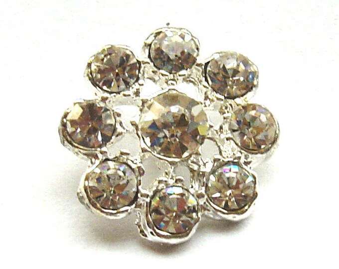 20 Crystal Rhinestone Buttons for Wedding Decoration Invitation Card ...