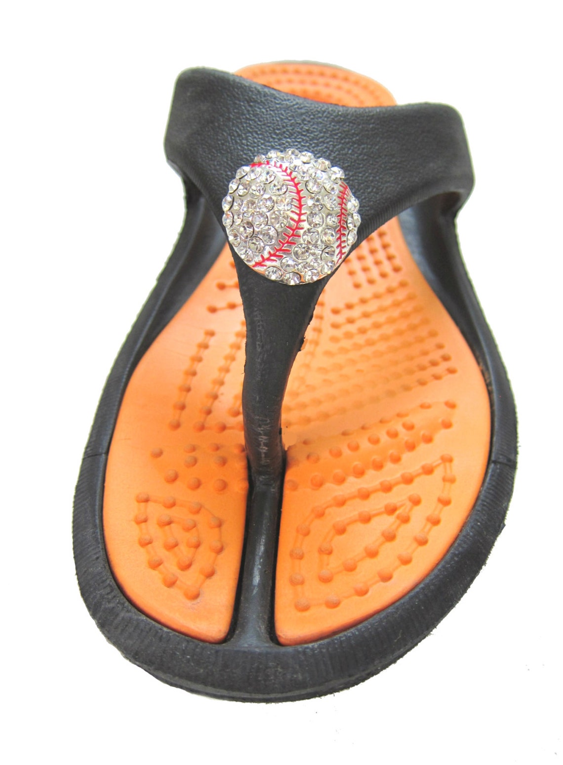 6pc Soccer Ball Crystal Rhinestone Sport Buckle Shoe Clips