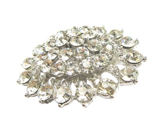 2-delige kristallen strass broche voor bruiloftschoenclips, geschenkdoos, ringkussen BRO-029 (55 mm of 2,2 inch)