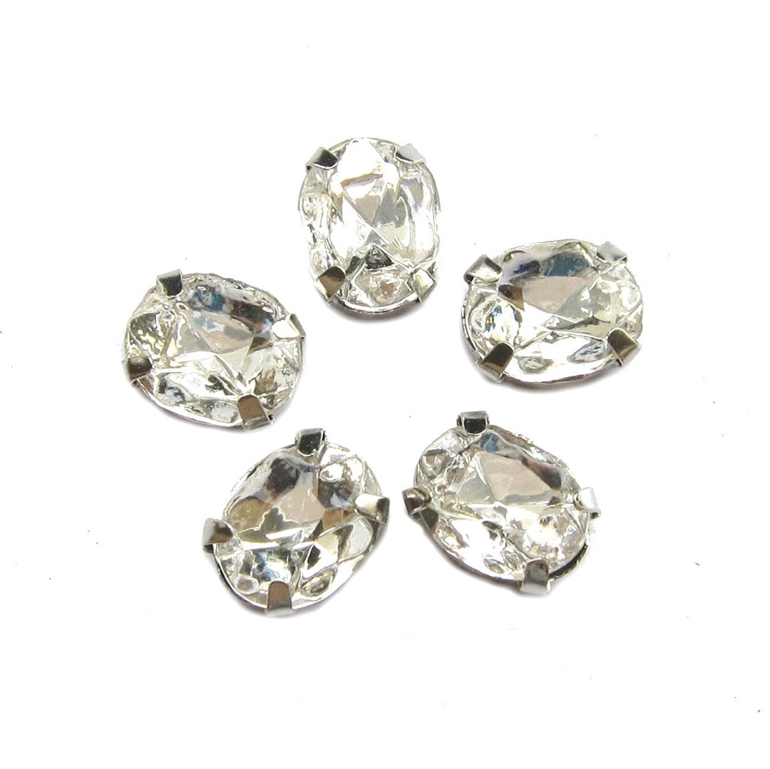 40 Rose Montees Oval 10mm X 8mm Rhinestone Beads for Wedding - Etsy