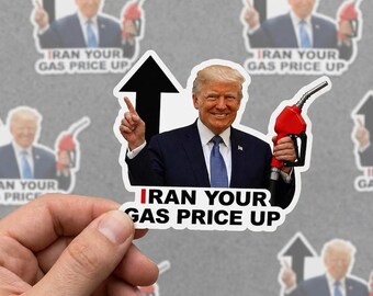 100 pcs Trump Donald I Did That Sticker, Meme Viral Anti-Trump & Eclipse Stickers, Gas Price