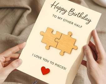 Happy Birthday Card: Elegant Design for Wife, Husband, or Couple