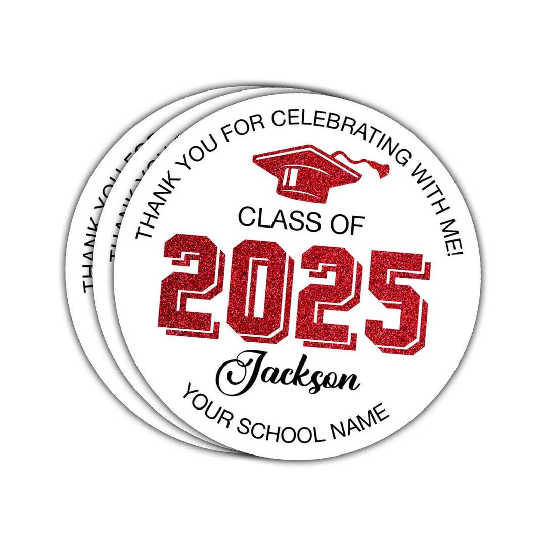 Personalized Graduation Class of 2025 Sticker: Custom Name, School ...