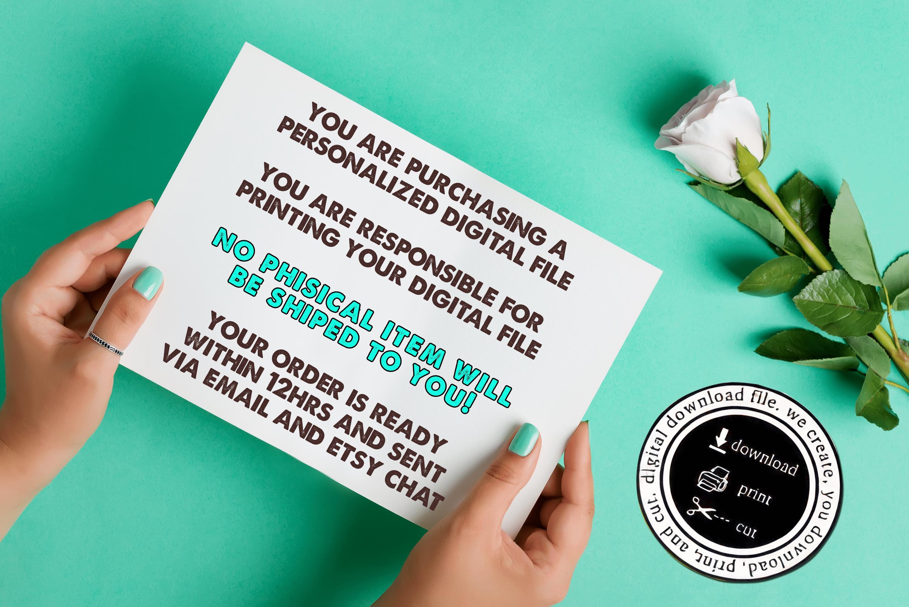 Digital Cake Topper Download