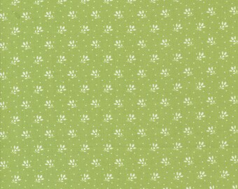 Jelly and Jam Fabric by Fig Tree Quilts for Moda - Green Tiny Floral Fabric