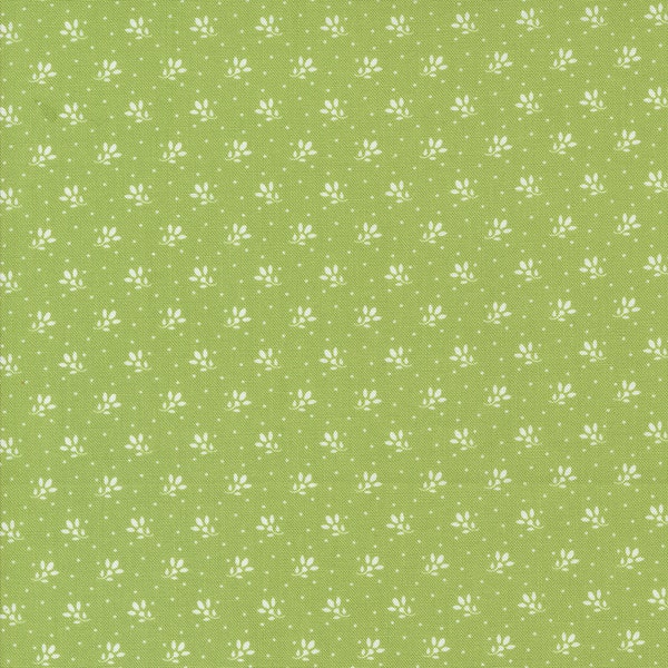 Jelly and Jam Fabric by Fig Tree Quilts for Moda - Green Tiny Floral Fabric