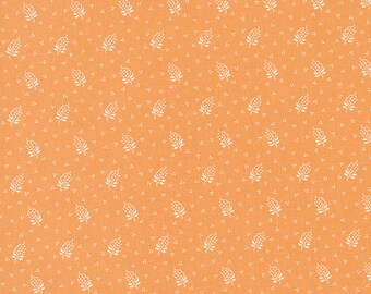 Harvest Moon Fabric by Fig Tree Quilts for Moda - Orange Small Floral Fabric by the 1/2 Yard or Fat Quarter