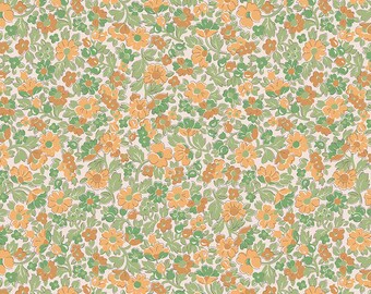 Mercantile Fabric by Lori Holt for Riley Blake - Yellow and Green Floral Fabric by the 1/2 Yard or Fat Quarter