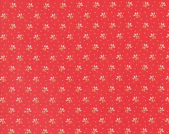 Jelly and Jam Fabric by Fig Tree Quilts for Moda - Red Tiny Floral Fabric