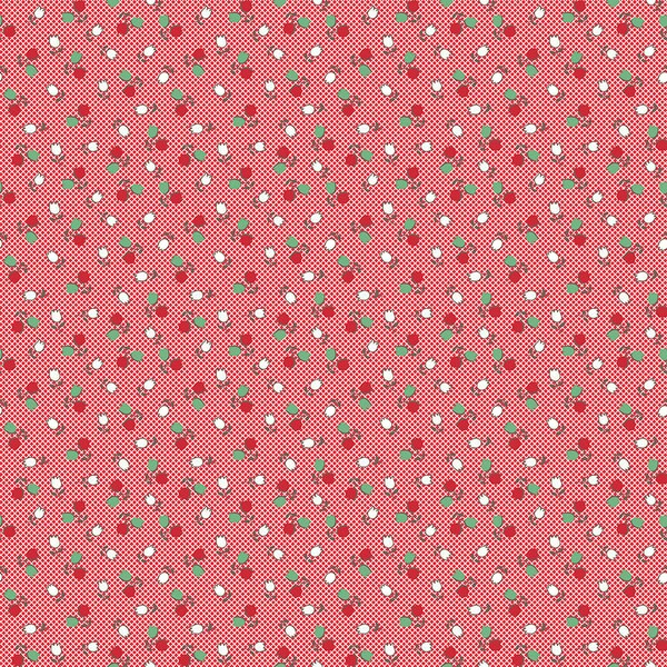 Lori Holt Cook Book Fabric by Riley Blake - Red Tulips Floral Fabric by the 1/2 Yard or Fat Quarter