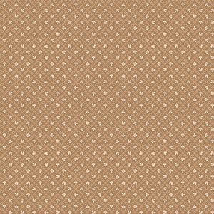 Farmer's Daughter Fabric by Lori Holt for Riley Blake - Brown Cherry Lattice Fabric by the 1/2 Yard or Fat Quarter