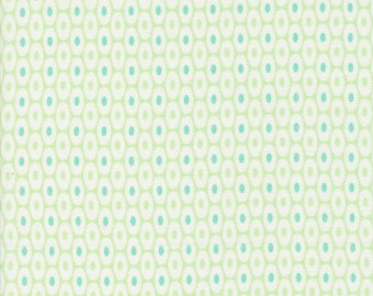 Jelly and Jam Fabric by Fig Tree Quilts for Moda - Green Small Geometric Fabric