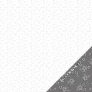 Scampolo da 17&quot; x 42&quot; - Tessuto in calicò bianco tono su tono di Riley Blake - Tessuto a fiori piccoli