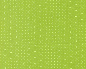 Eyelet Fabric by Fig Tree Quilts for Moda - Leaf Green Eyelet Dot Fabric by the 1/2 Yard or Fat Quarter