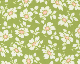 Jelly and Jam Fabric by Fig Tree Quilts for Moda - Green Floral Fabric