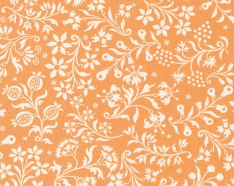 Harvest Moon Fabric by Fig Tree Quilts for Moda - Orange Medium Floral Fabric by the 1/2 Yard or Fat Quarter
