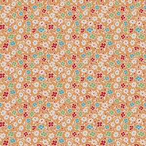 Autumn Fabric by Lori Holt for Riley Blake - Yellow Small Floral Fabric by the 1/2 Yard or Fat Quarter