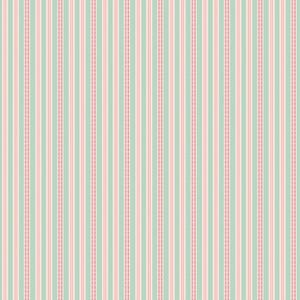 Tela Farmer's Daughter de Lori Holt para Riley Blake: tela de rayas verdes y rosas por 1/2 yarda o cuarto gordo