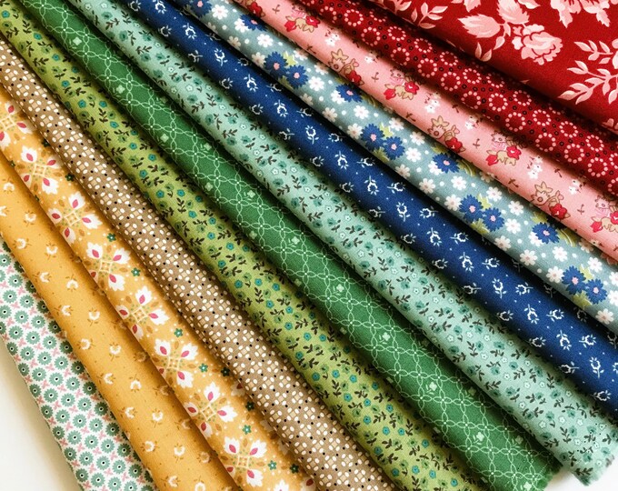 Lori Holt Home Town Fabric Fat Quarter Bundle 12pc Bundle Etsy