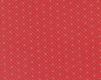 Fruit Cocktail Fabric by Fig Tree Quilts for Moda - Red Eyelet Dot Fabric by the 1/2 Yard or Fat Quarter